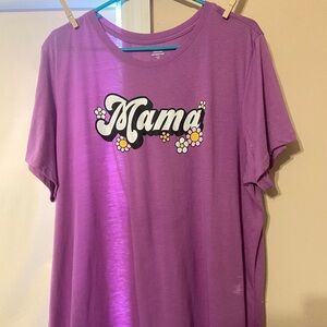 Women’s Plus Size 3X ( 22 ) Mama Flowers T-Shirt